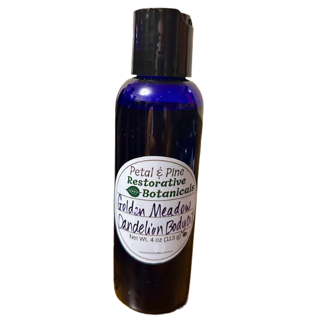 Blue Bottle 4 oz Golden Meadow Dandelion Body Oil