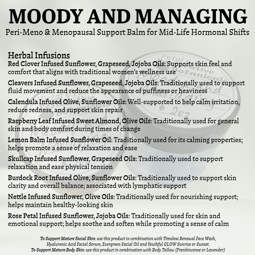 Moody and Managing Balm for Peri-Meno and Menopausal Women