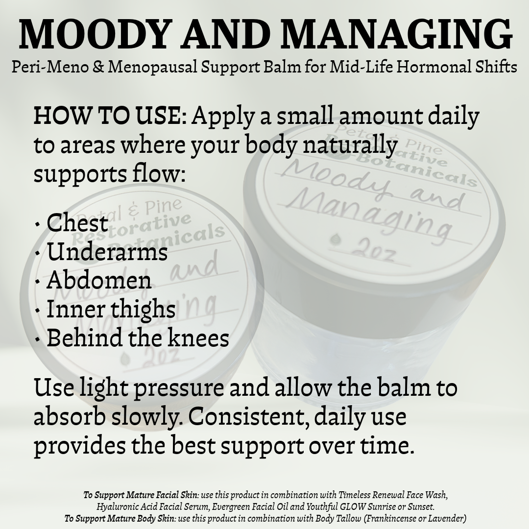 Moody and Managing Balm for Peri-Meno and Menopausal Women