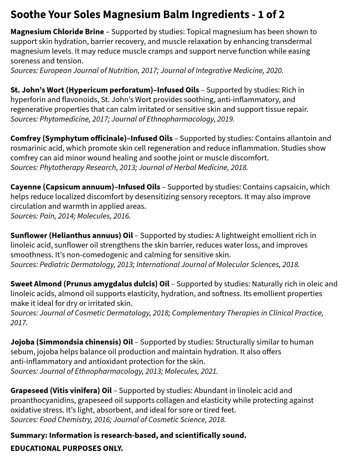 Soothe Your Soles Magnesium Balm