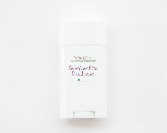 White container with 'Petals & Pine' branding on a white background