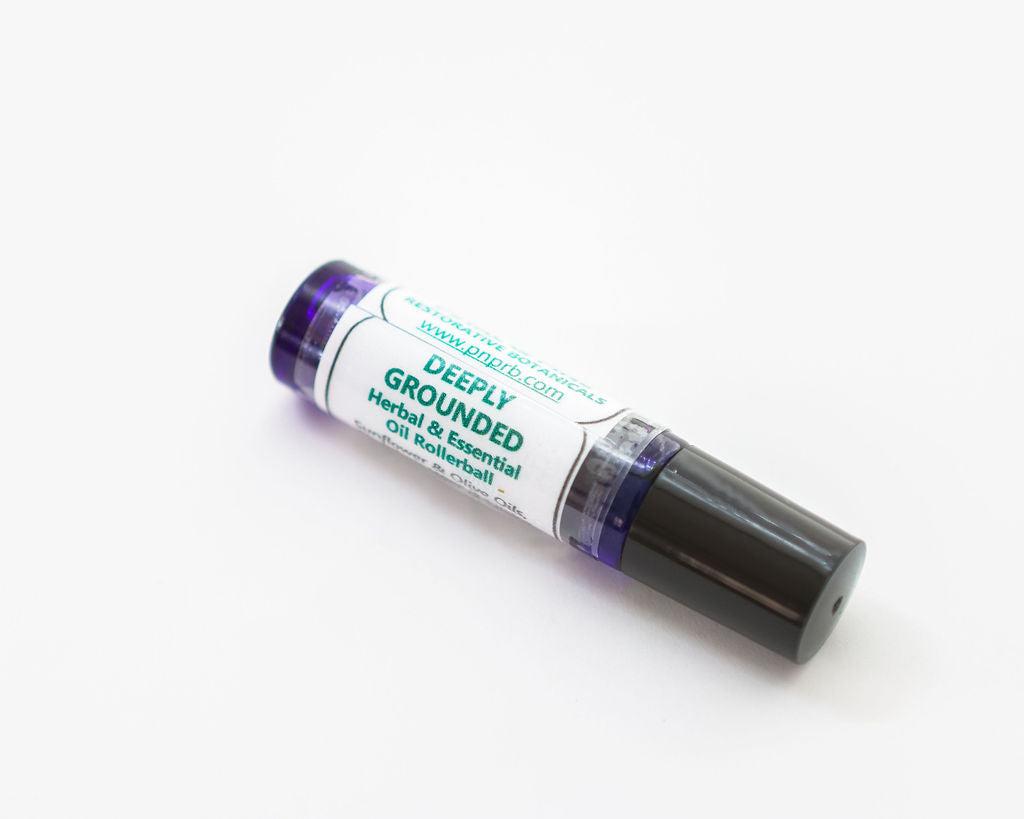 Deeply Grounded Herbal & Essential Oil Rollerball