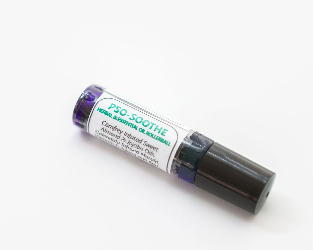 Small cylindrical container with a label on a white background